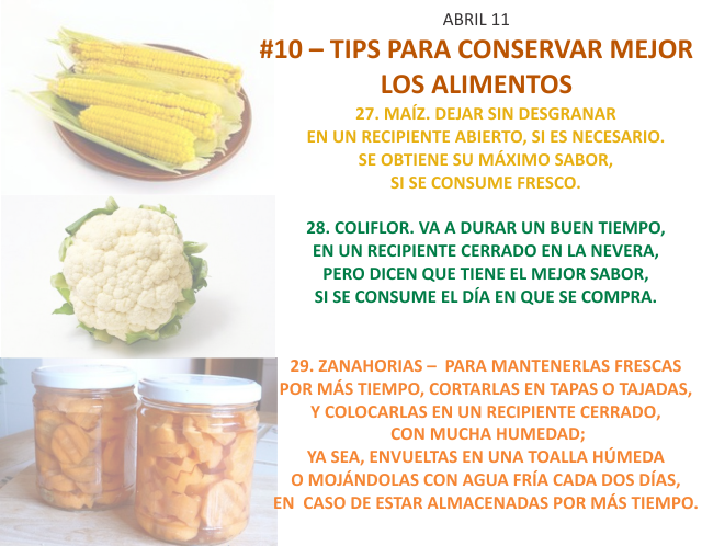 #10 Tips para conservar mejor los alimentos